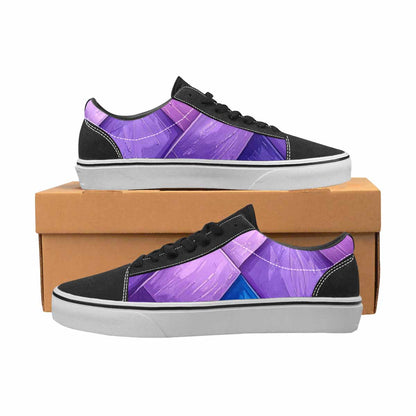 MEN'S Bisexual Flag Color Canvas Lace-Up Dreamcore Custom Shoes
