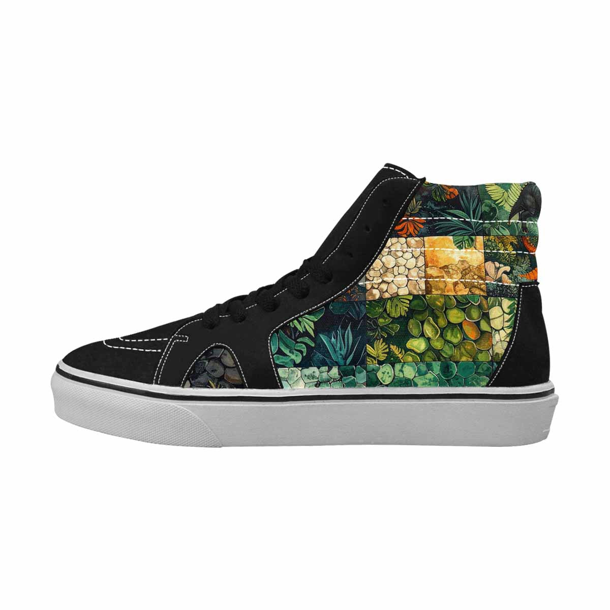 WOMEN'S Dinosaur Silhouette High Top Canvas Aesthetic Custom Sneakers