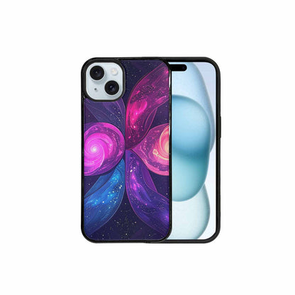 iPhone 15 Plus Case — Rose Galaxy Art Seamless Pattern Vibrant, Custom Printed Phone Case