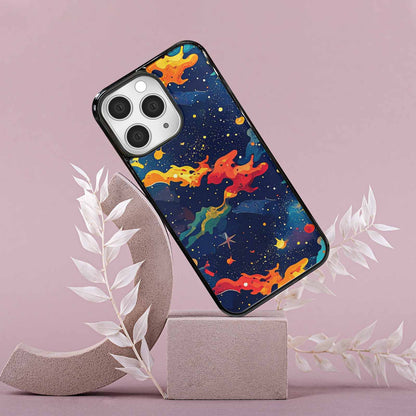 iPhone 15 Pro Max Case — Cosmic Camo Harmony, Custom Printed Phone Case