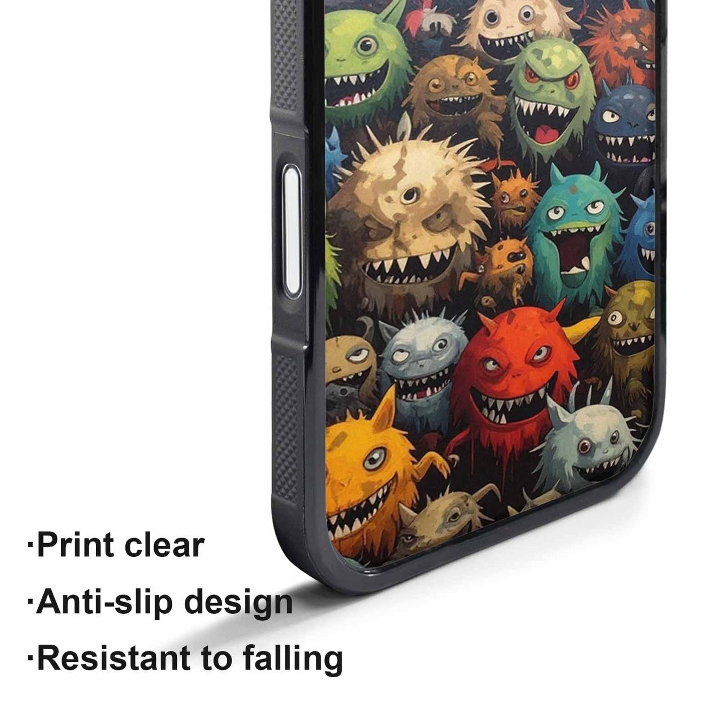 iPhone 17 Pro Case — Monsters Camomonsters Pattern Qch Camo, Custom Phone Case