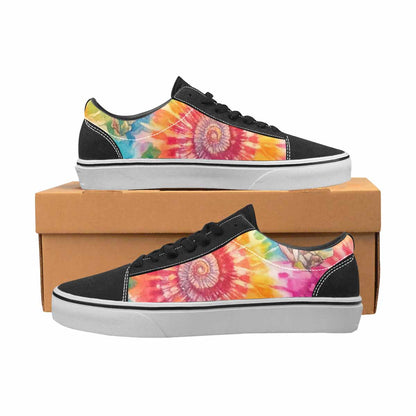 WOMEN'S Mushrooms  Tie Dye Lace-Up Canvas Vivid Custom Sneakers