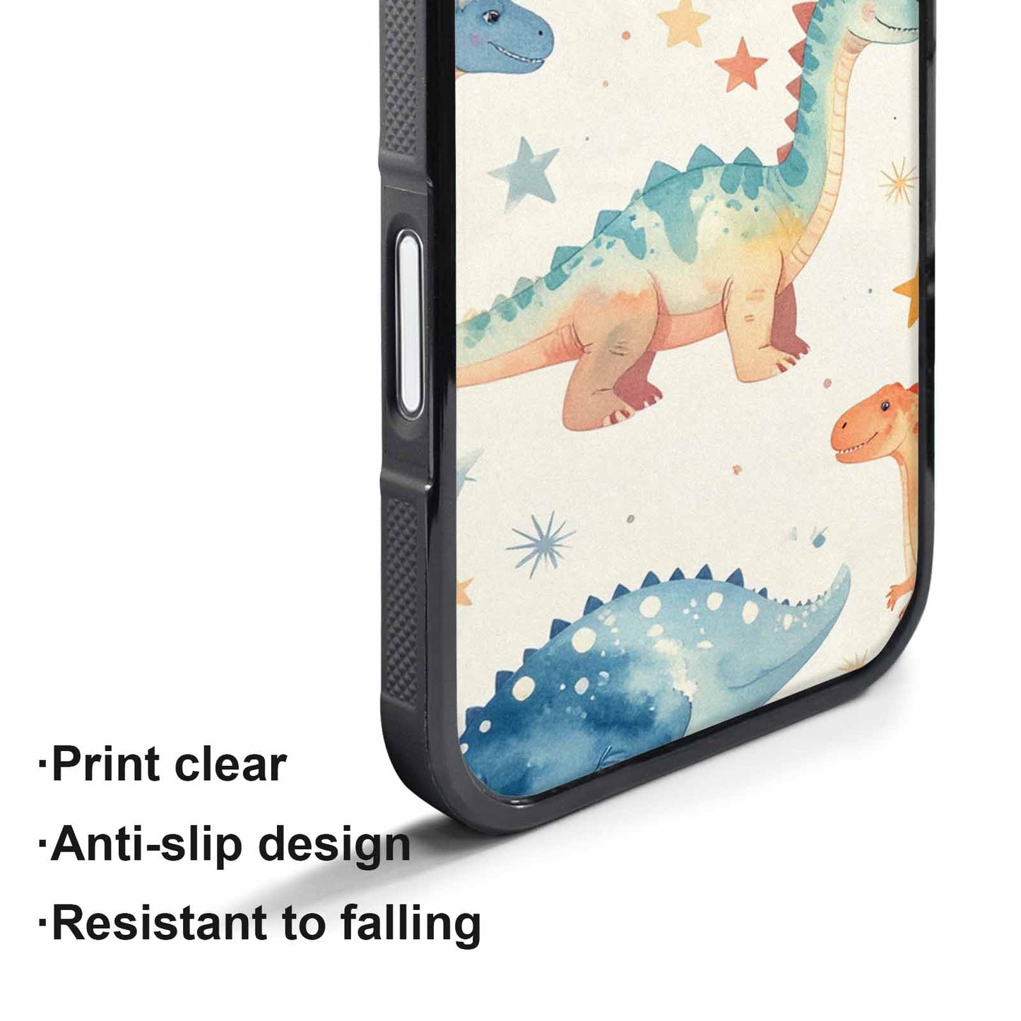iPhone 17 Air Case — Retro Dinosaurs Star Burst Galaxy Space, Custom Phone Case