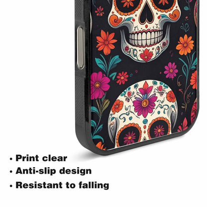 iPhone 15 Pro Max Case — Dia De Los Muertos Sugar Skull, Custom Phone Case