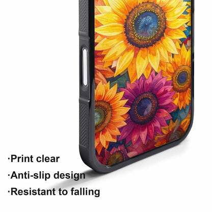 iPhone 17 Air Case — Full Color Vibrant Sunflower Burst Floral, Custom Designed Case Cover