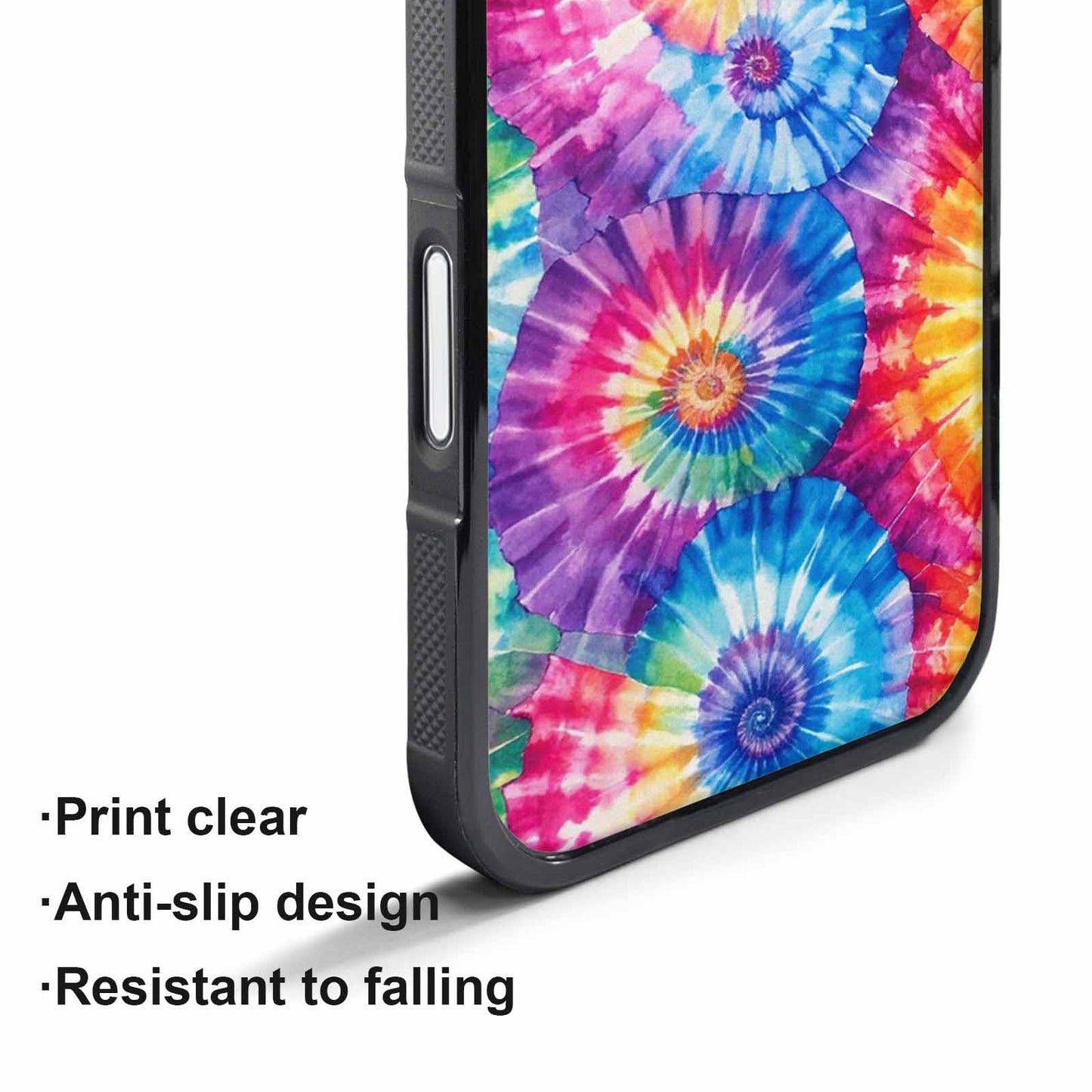 iPhone 17 Pro Case — Small Tie Dye Swirl Pattern Tie, Custom Made Phone Cover