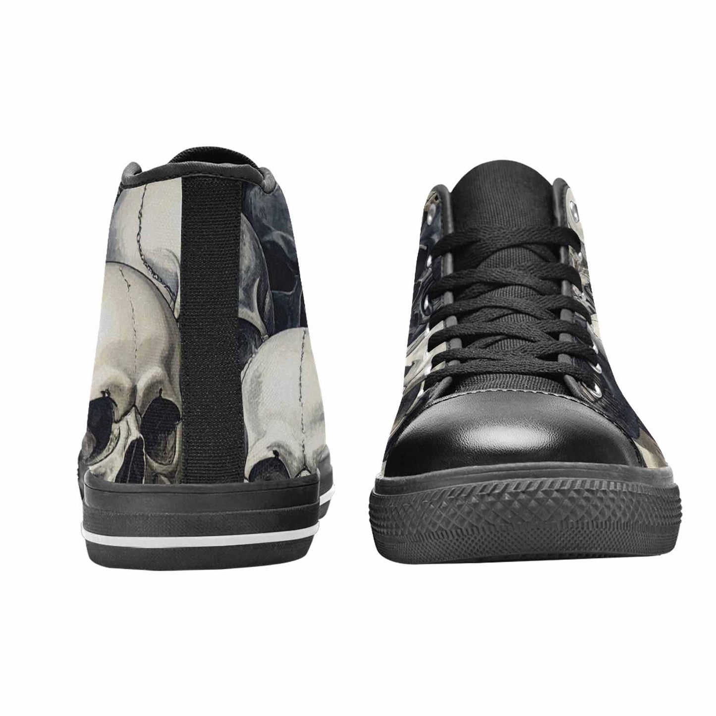 WOMEN'S Skulls - Classic High Top Canvas Neon Fantasy Custom Shoes