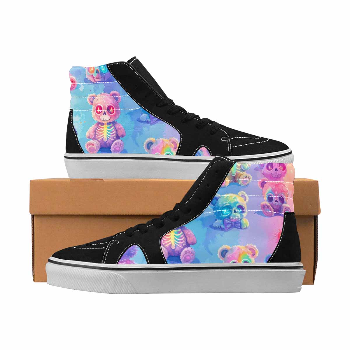 MEN'S Skulls High Top Canvas Statement Dreamcore Limited Edition Sneakers