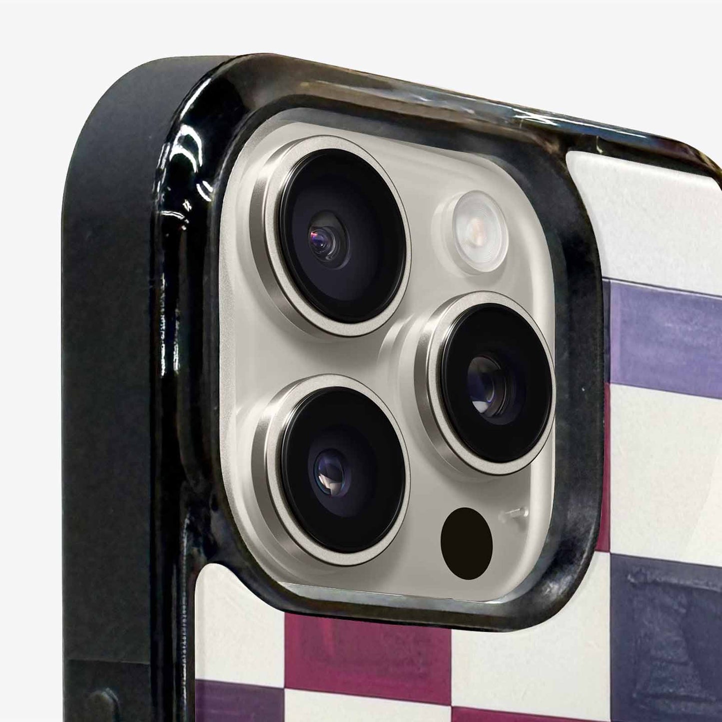 iPhone 16 Pro Max Case — Checkerboard Print, Custom Art Phone Cover