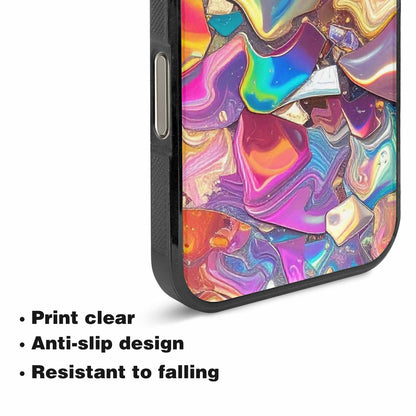 iPhone 16 Pro Max Case — Holographic Iridescent Shimmer Pattern Hundreds Of, Unique Phone Case Design