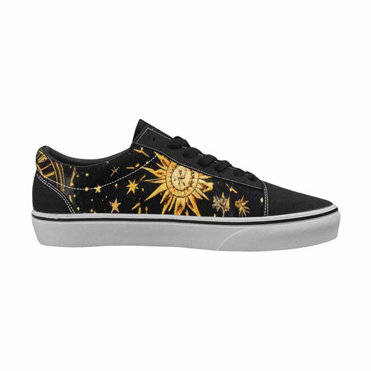 WOMEN'S Zodiac Constellation Star Canvas Lace-Up Aesthetic Custom Sneakers