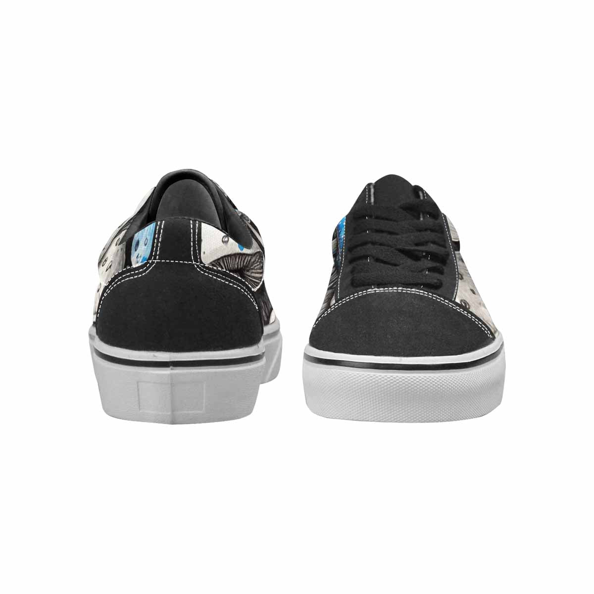 WOMEN'S Mushrooms (general) Lace-Up Canvas Kaleidoscope Sneakers