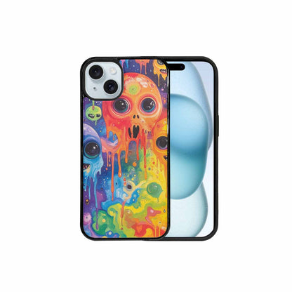 iPhone 15 Plus Case — Aliens Tie Dyemelting Aliens P, Custom Printed Phone Case