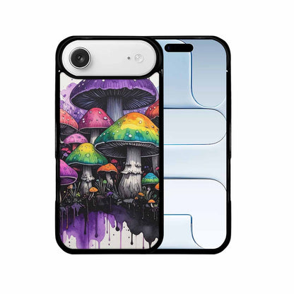 iPhone 17 Air Case — Black Purple Ink Rainbow Drip Original, Customized Protective Case
