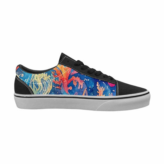 WOMEN'S Fish Scale Coral Canvas Lace-Up Cottagecore Shoes