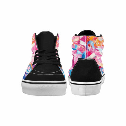 WOMEN'S Pride High Top Canvas Custom Fashion Vivid Custom Printed Shoes