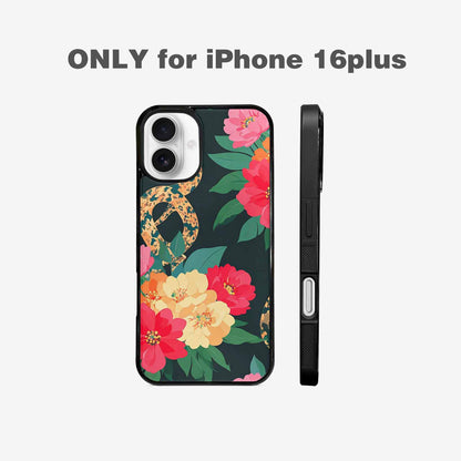 iPhone 16 Plus Case — Floral Snake Print, Customized Protective Case