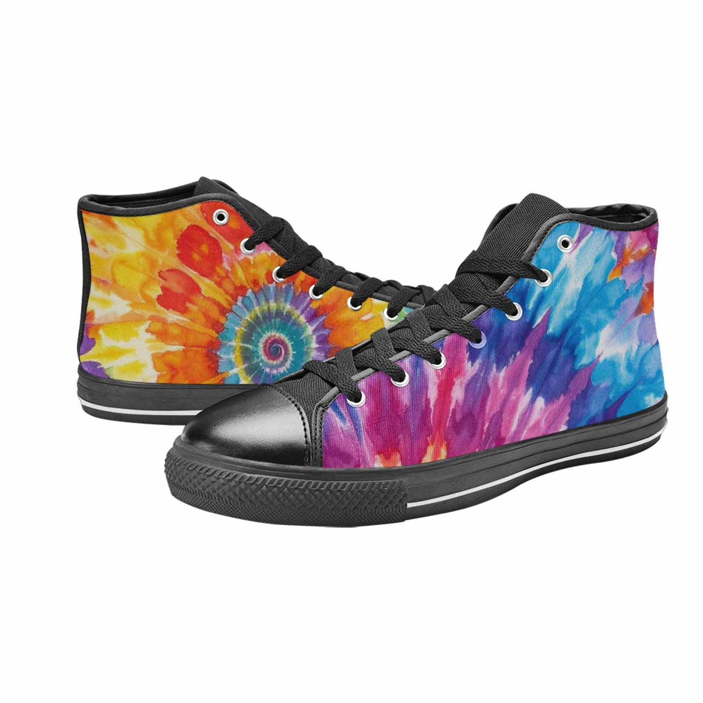 MEN'S Tie Dye Swirl High Top Canvas Dreamcore Shoes