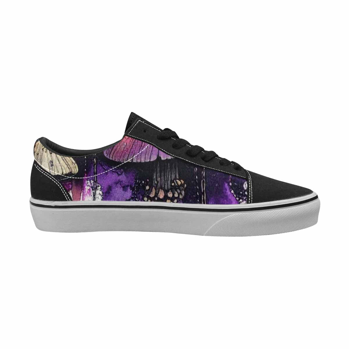 WOMEN'S Rainbow Drip Mushrooms Lace-Up Canvas Dreamcore Shoes