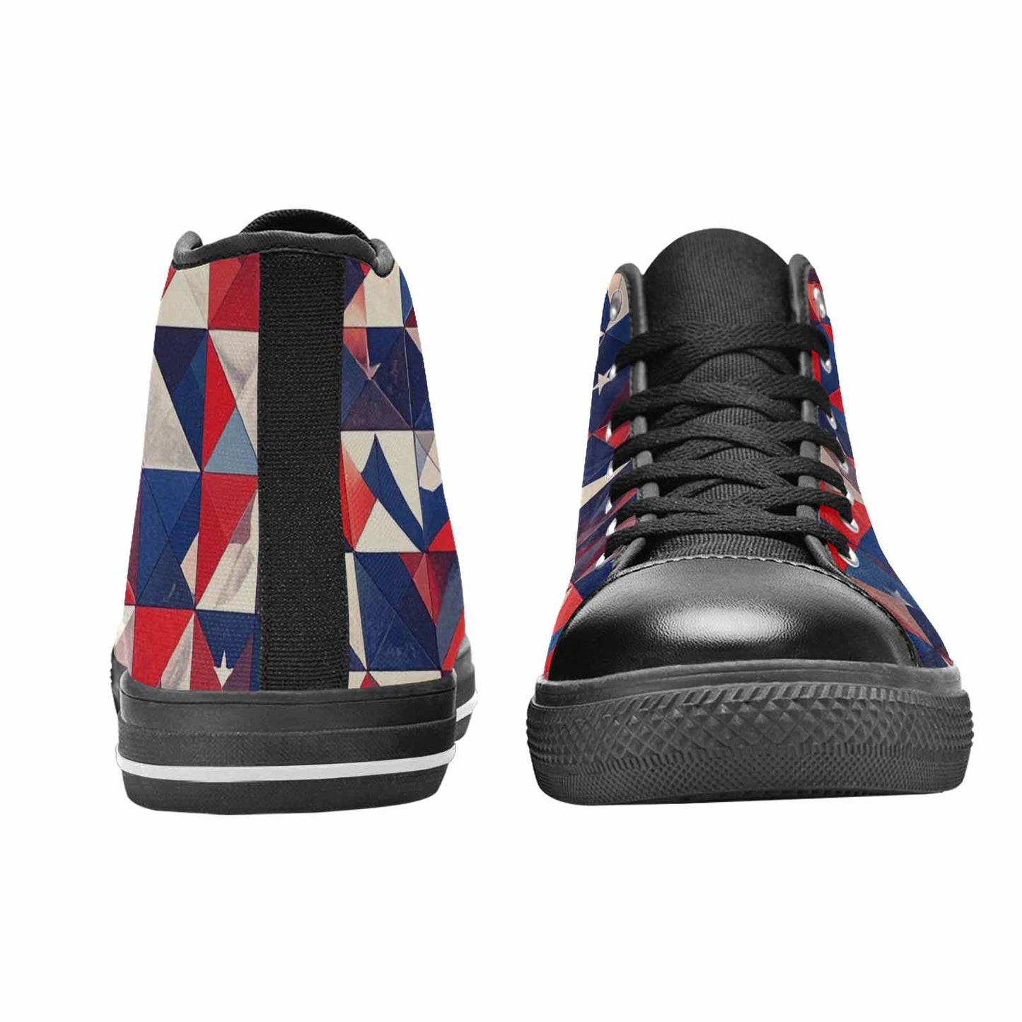 MEN'S American Flag Stars High Top Canvas Vivid Shoes