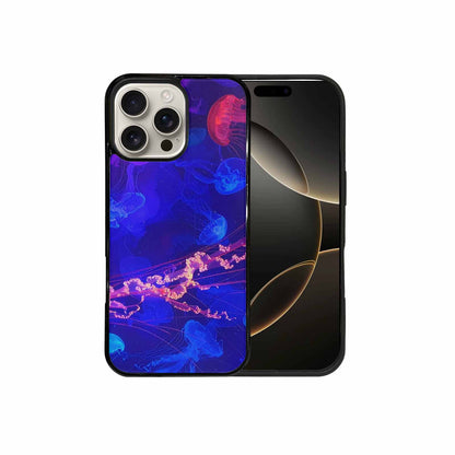 iPhone 16 Pro Max Case — Jellyfish Glow Jellyfish Glow Pattern Hundreds, Custom Print Case Cover