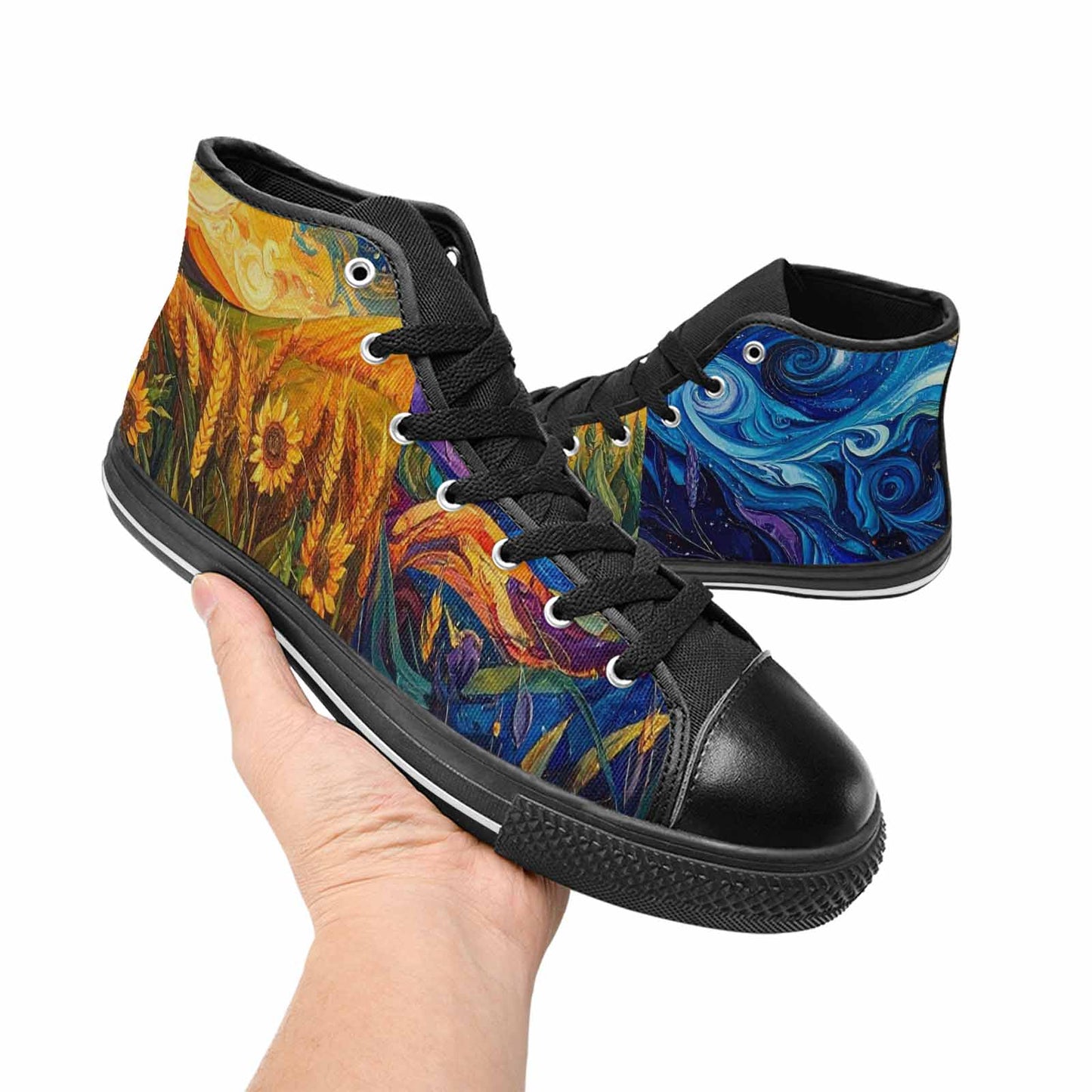 MEN'S Blend All Versions High Top Canvas Surreal Custom Shoes
