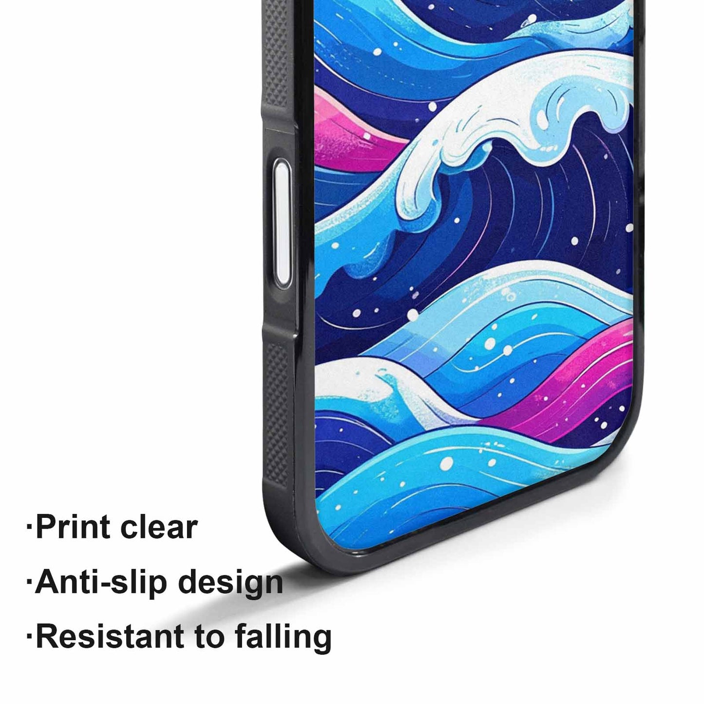 iPhone 17 Pro Max Case — Glossy Winter Wave Cartoon Cute, Custom Designed Case Cover