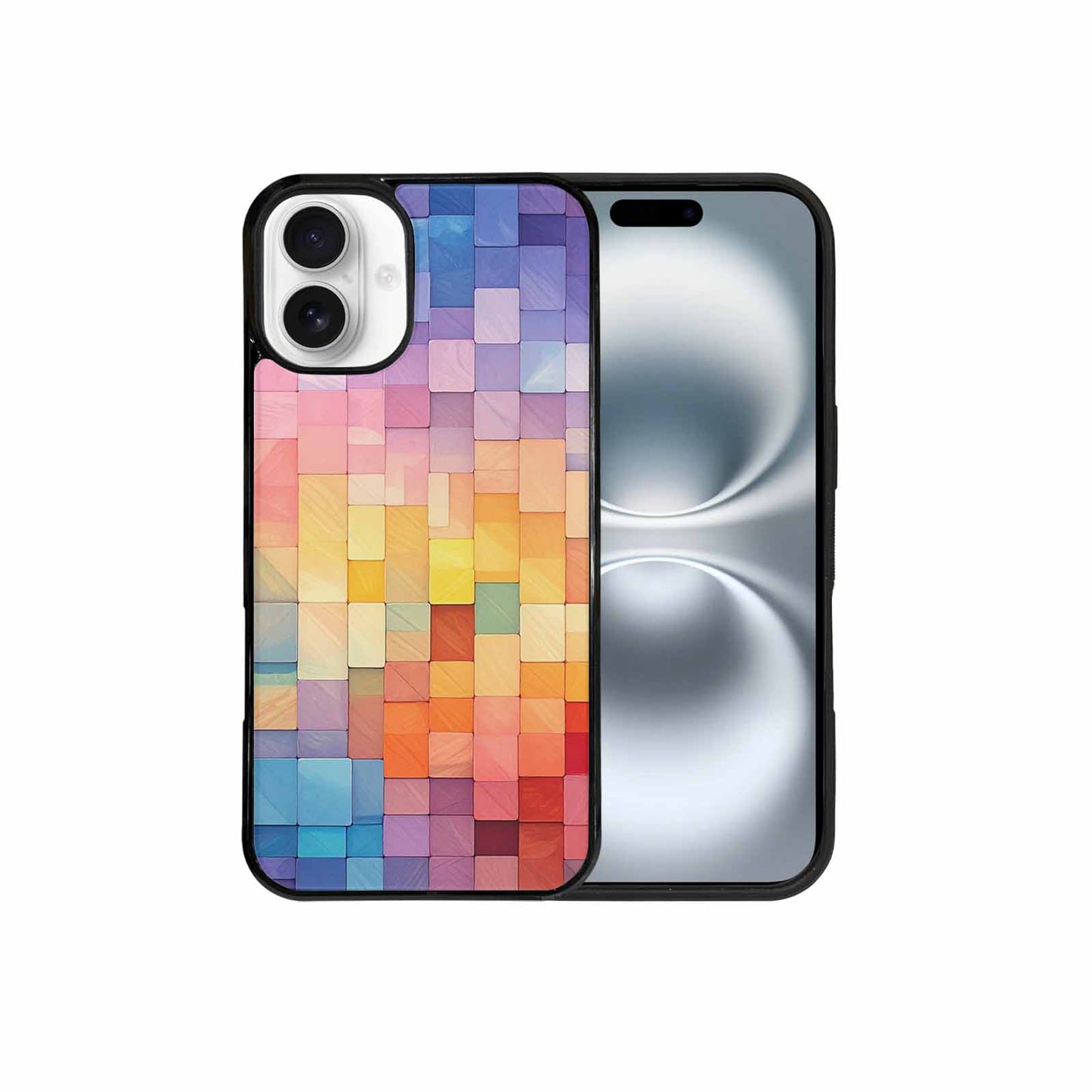 iPhone 16 Plus Case — Color Gradient Fade Pattern Hundreds Of, Custom Designed Case Cover