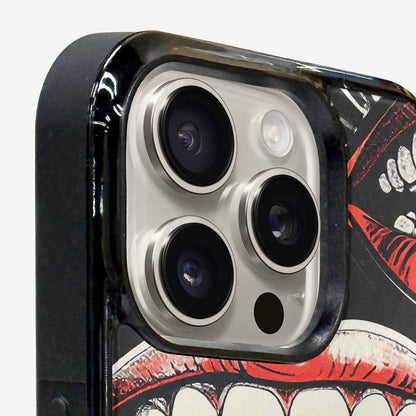 iPhone 16 Pro Case — Googly Cartoon Mouths, Custom Made Phone Cover