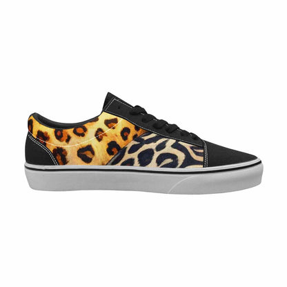 WOMEN'S Animal Print Canvas Lace-Up Neon Fantasy Sneakers