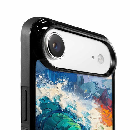 iPhone 17 Air Case — Wave Crest Splash Wave Crest Watercolor, Custom Made Phone Cover
