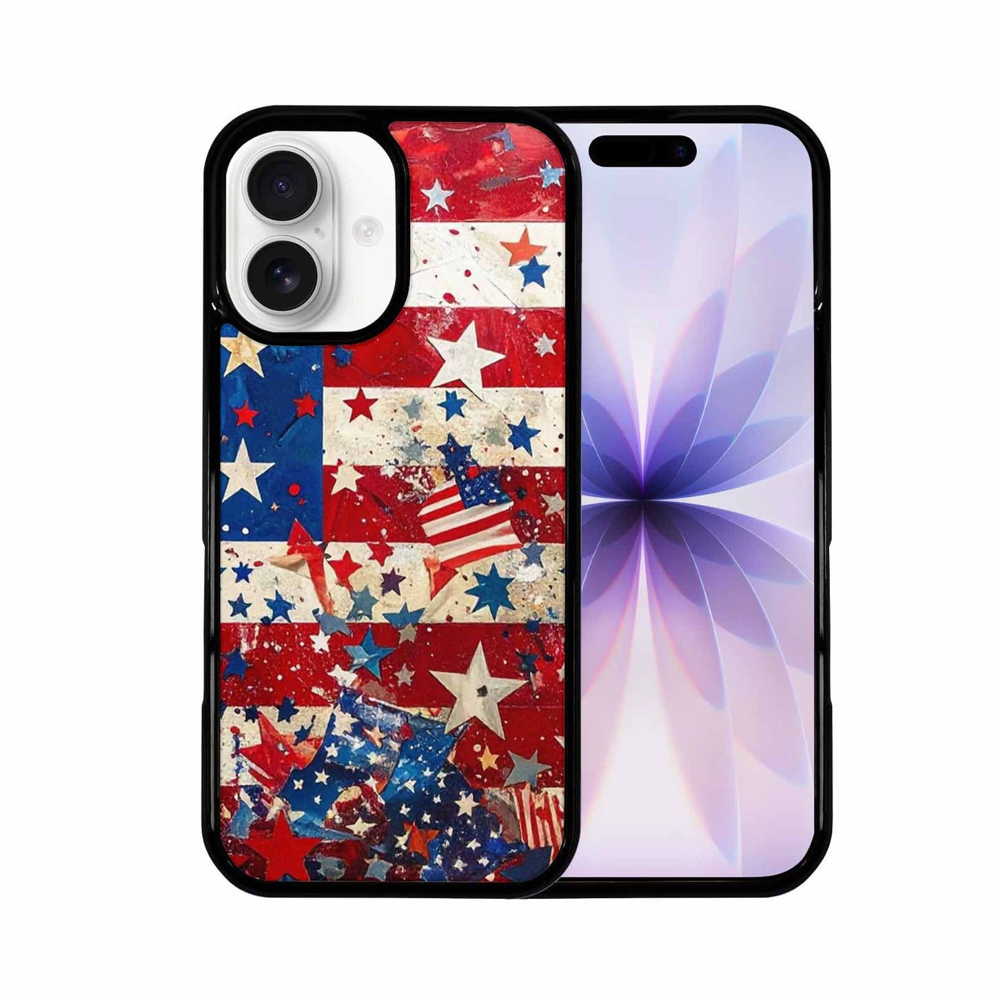 iPhone 17 Case — Patriotic Stars And Stripes Galaxy Space, Customized Protective Case