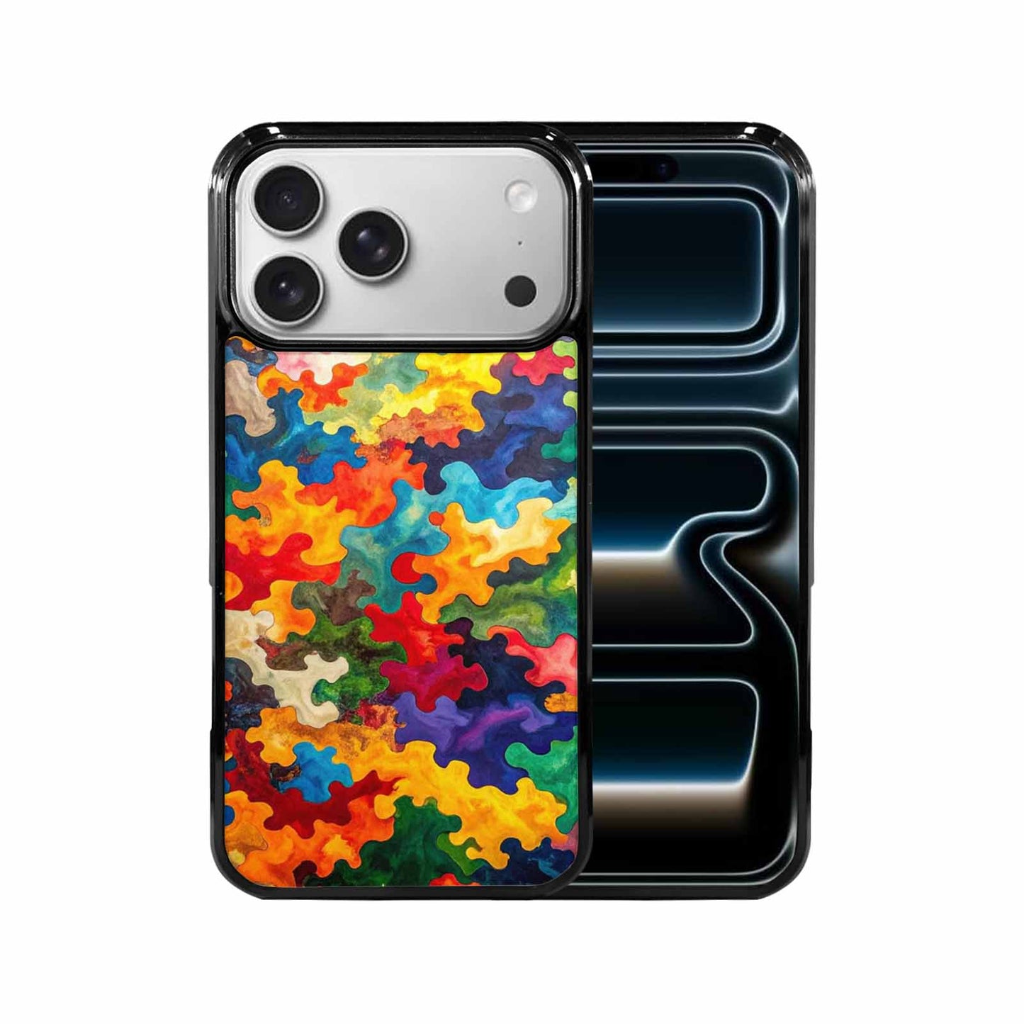 iPhone 17 Pro Max Case — Camo Patches Full Color Camo, Original Design Phone Case