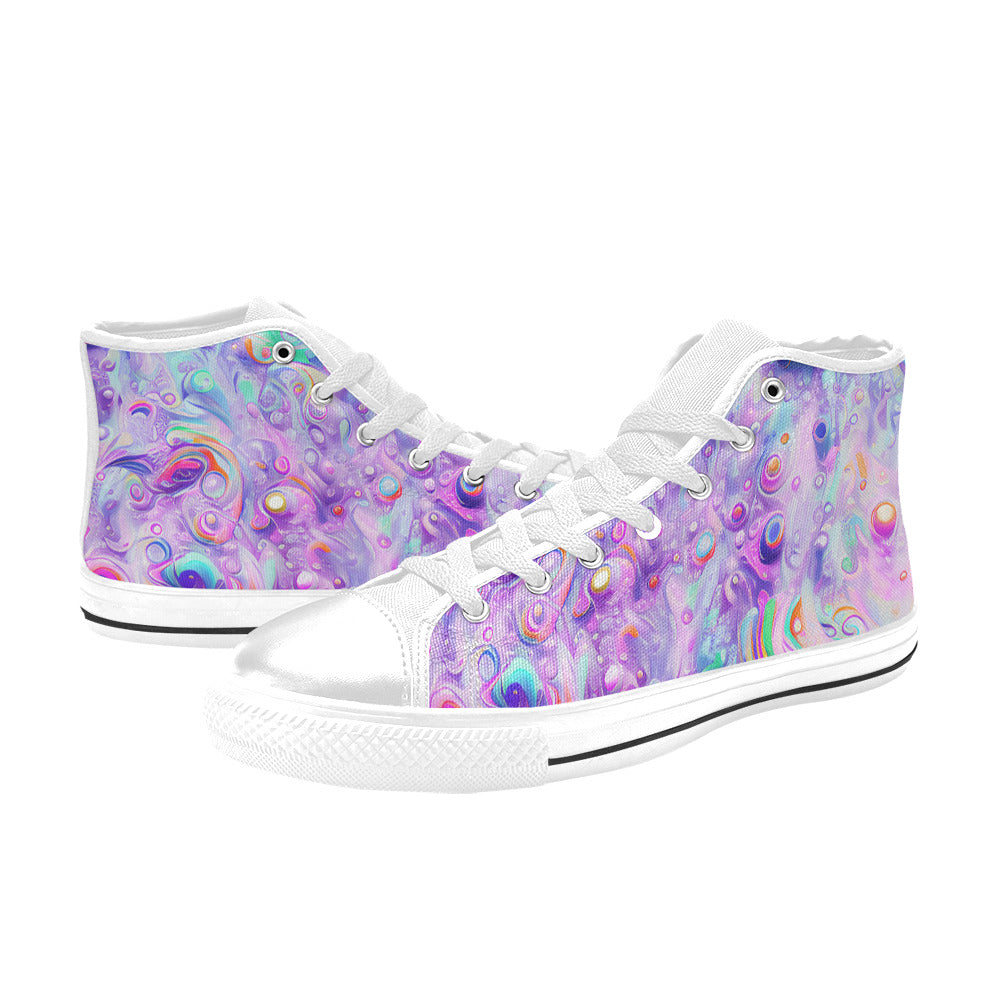 MEN'S Cc Acid Bath 10 High Top Canvas Vibrant Chaos Custom Shoes