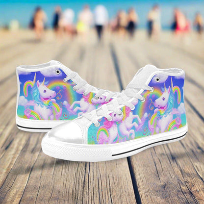 Butterfly Rainbow Rainbow Wearable MEN Bold Art - Freaky Shoes | Custom Art Sneakers
