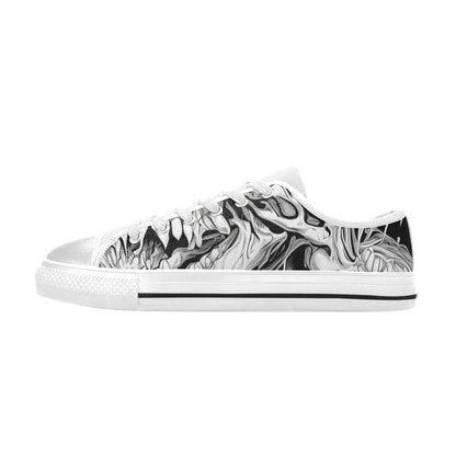 WOMEN'S Cc Demons Grey Canvas Y2K Custom Shoes
