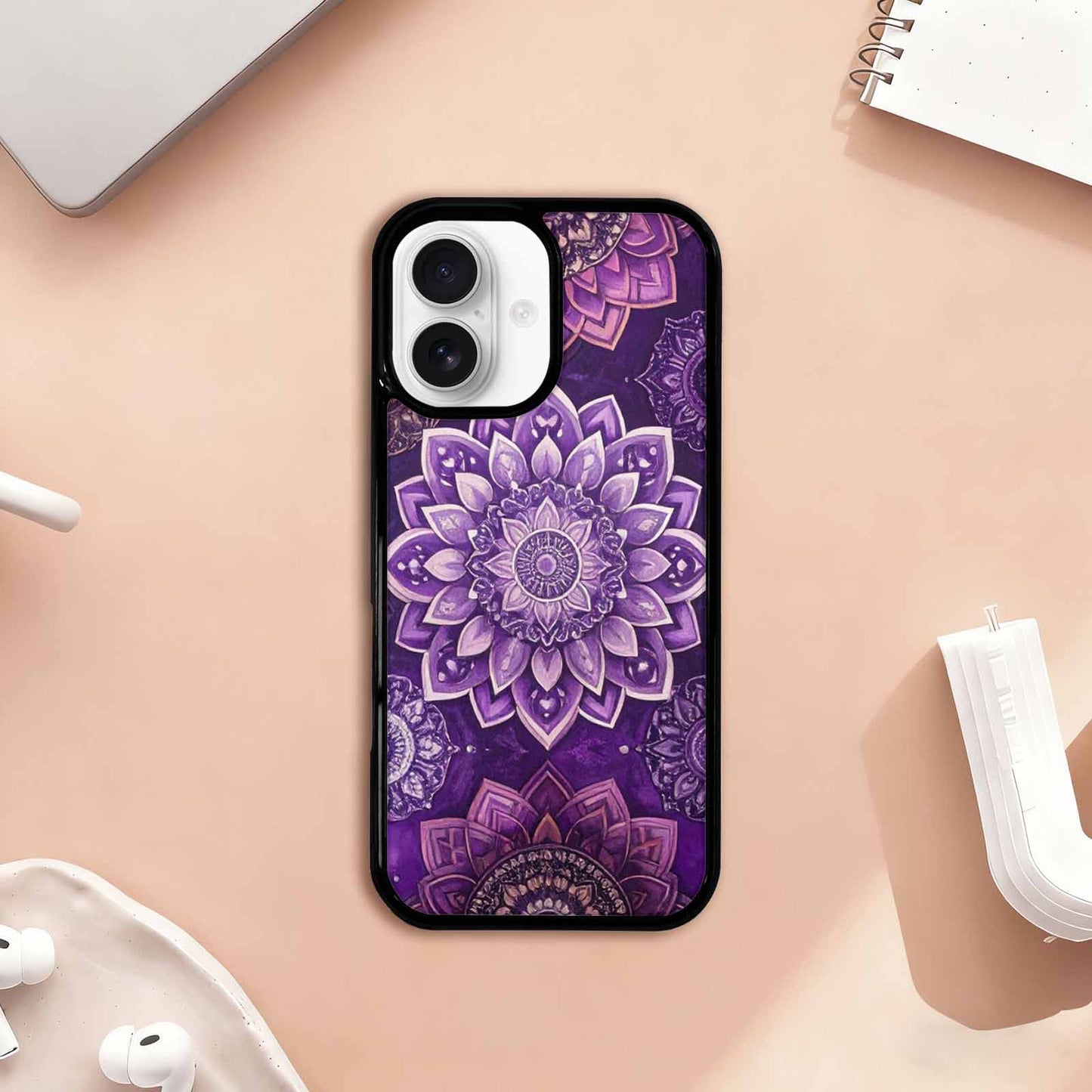 iPhone 17 Case — Small Mandala Pattern, Randomly Floral, Unique Phone Case Design
