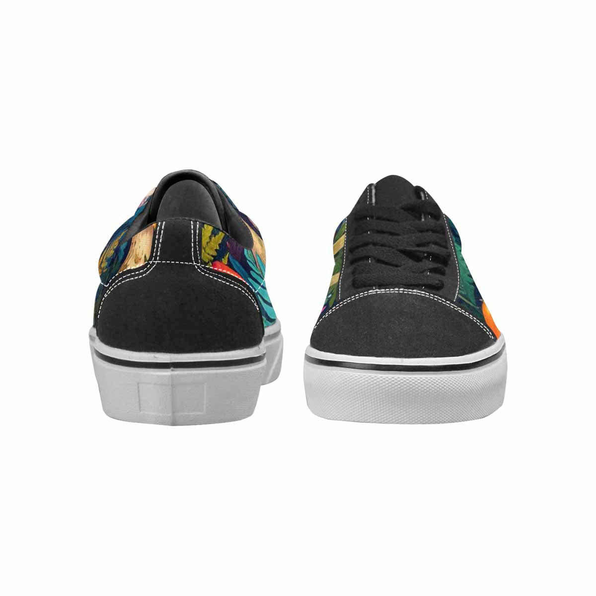WOMEN'S Mushrooms  Botanical Mushrooms Lace-Up Canvas Vivid Sneakers
