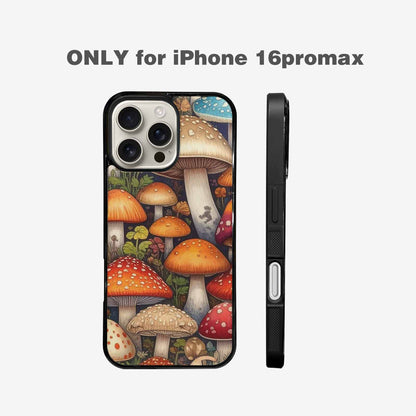 iPhone 16 Pro Max Case — Mushrooms General Mushrooms Pa, Custom Print Case Cover