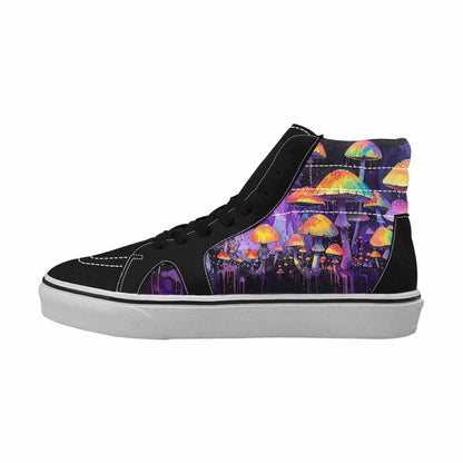 MEN'S Rainbow Drip Mushrooms High Top Canvas Aesthetic Shoes