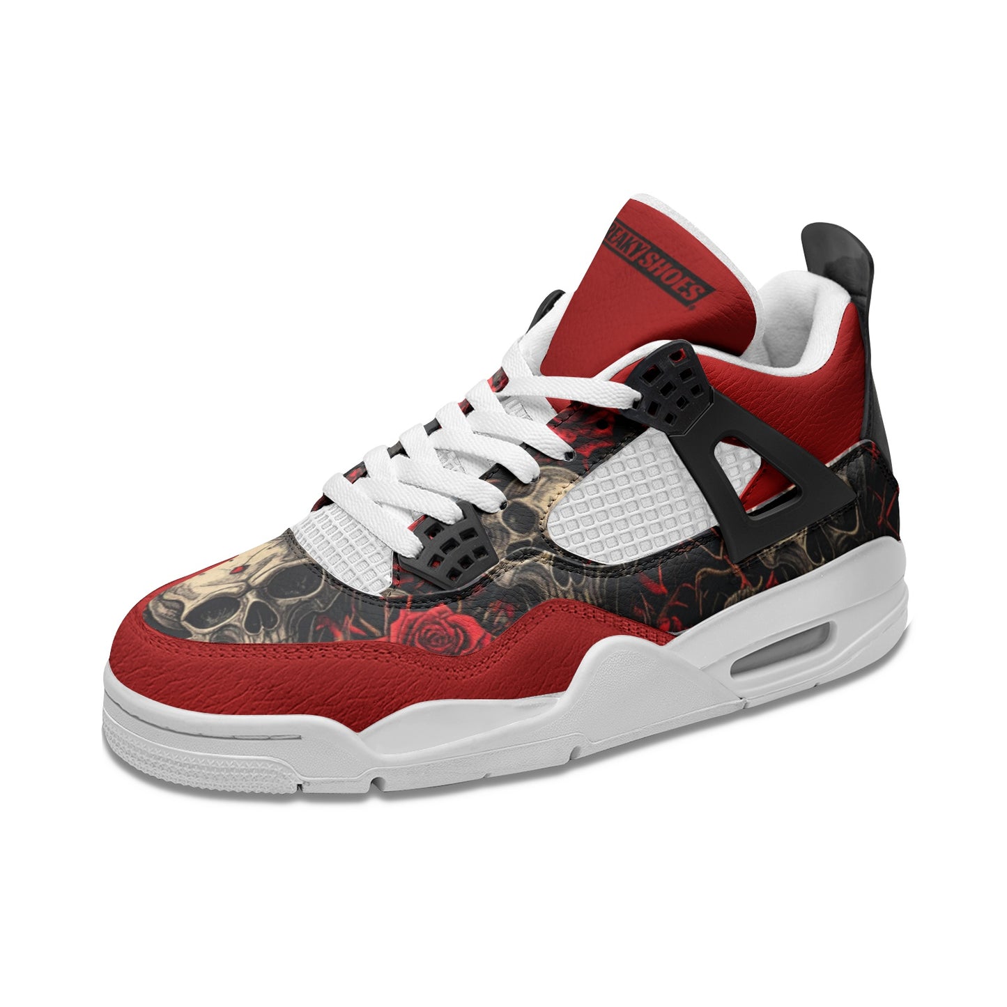 Skulls Unisex Non Slip Lace Up Breathable Fashion Sneakers