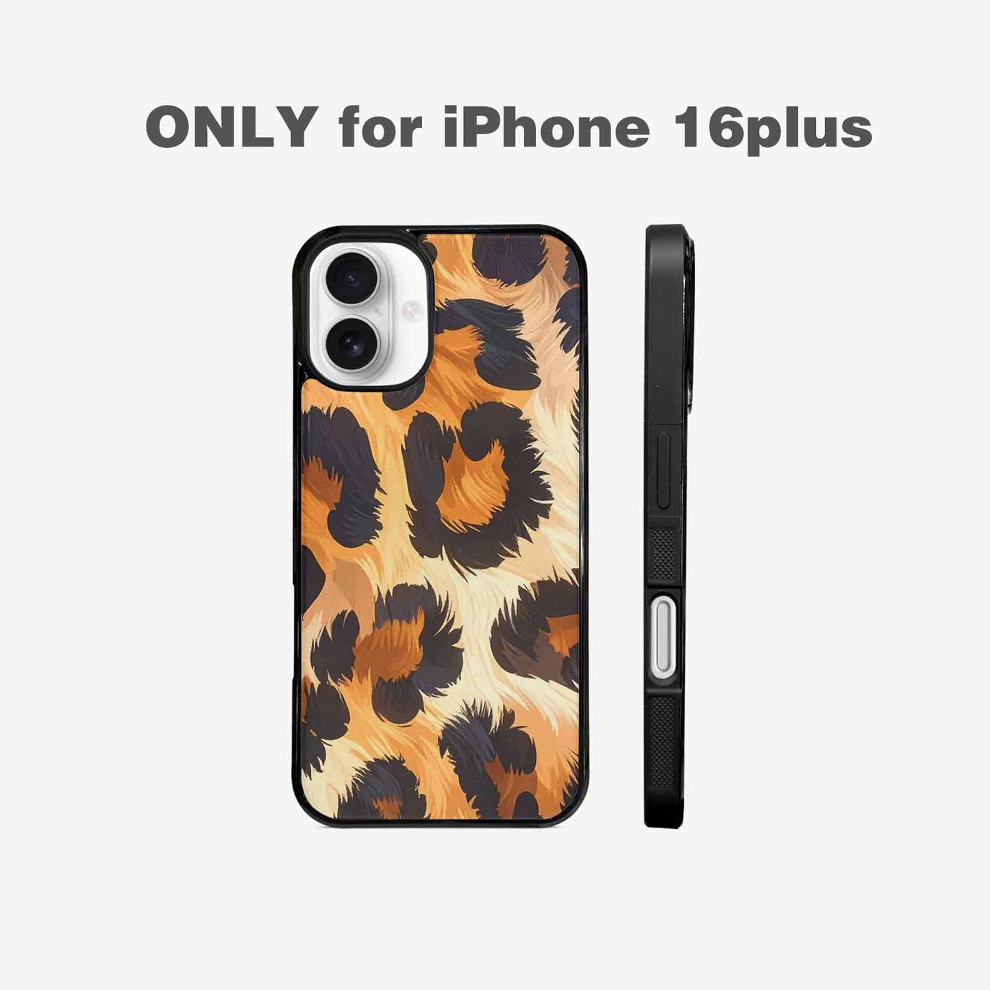iPhone 16 Plus Case — Leopard Soft Airbrush Gradient, Personalized Phone Case
