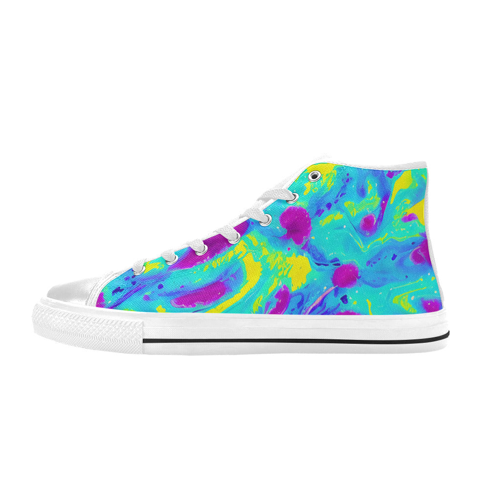 MEN'S Tie Dye Splash Retro High Top Canvas Y2K Sneakers