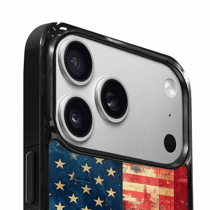 iPhone 17 Pro Case — Small American Flag Stars And Galaxy, Custom Printed Phone Case