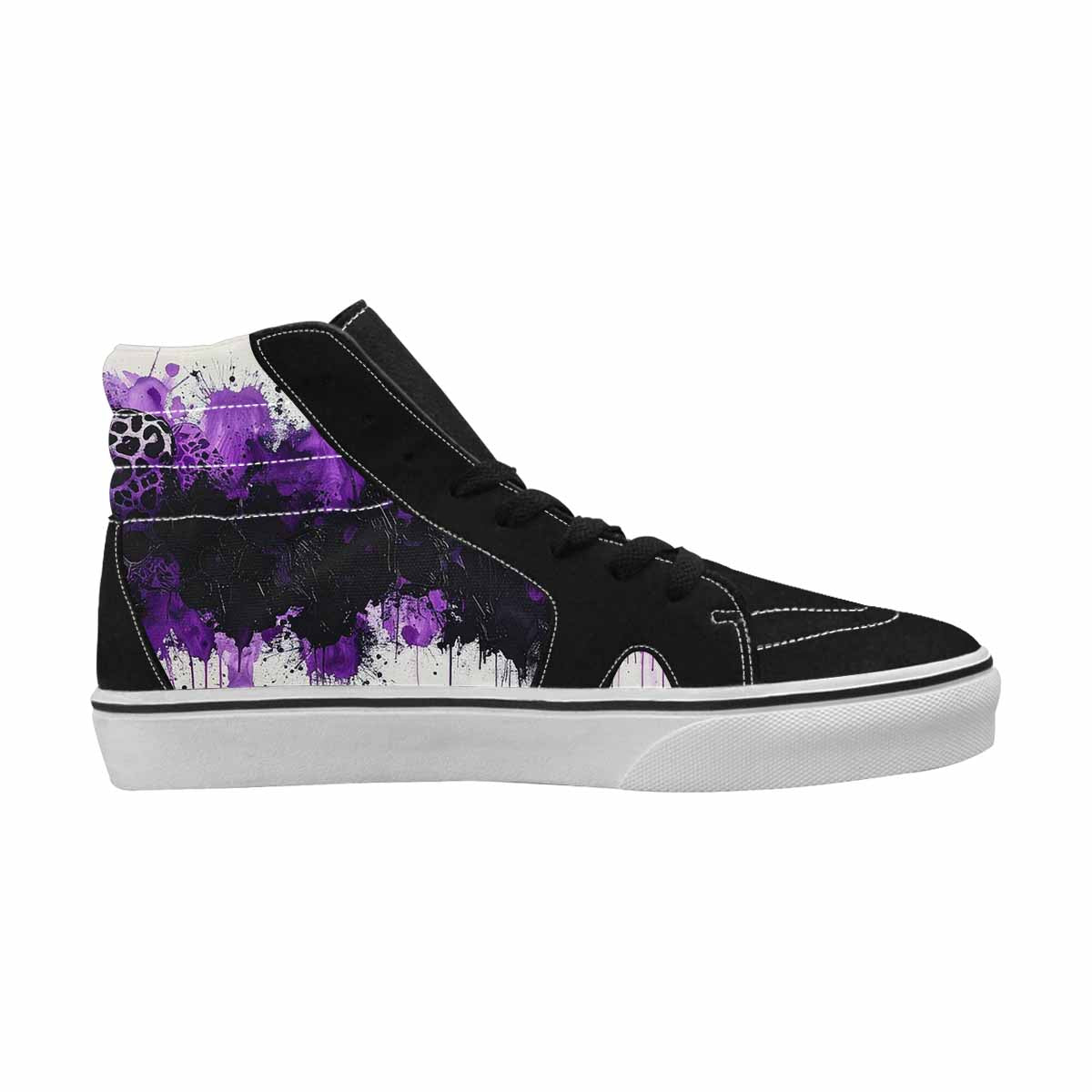 MEN'S Animal Print High Top Canvas Neon Fantasy Shoes