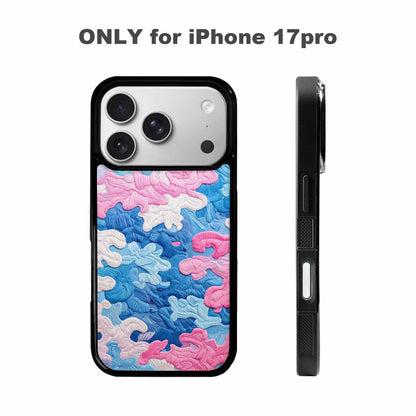 iPhone 17 Pro Case — Vivid Camo Transgender Pride Camo, Unique Phone Case Design