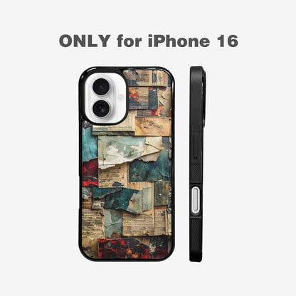 iPhone 16 Case — Distressed Grunge Texture Pattern Hundreds Of, Unique Phone Case Design