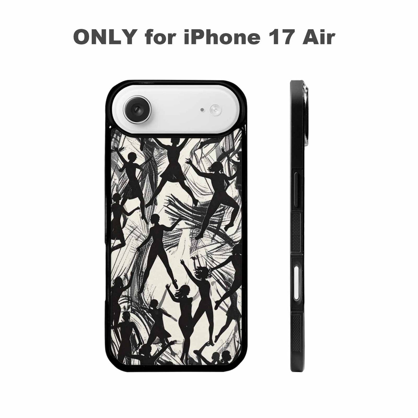 iPhone 17 Air Case — Bold Dancing Figure Line Art Original, Original Design Phone Case