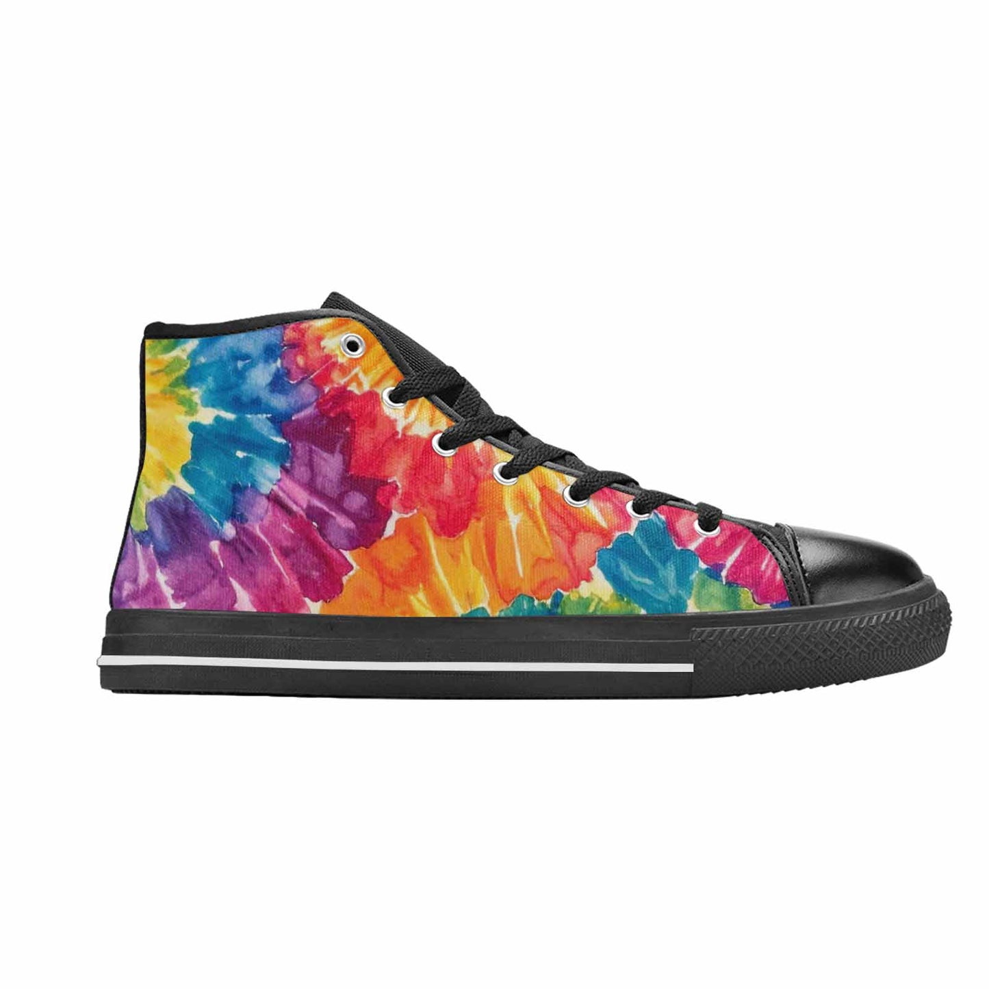 MEN'S Tie Dye Swirl High Top Canvas Surreal Shoes