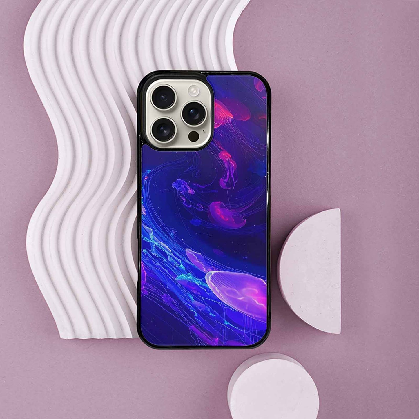 iPhone 16 Pro Max Case — Jellyfish Glow Jellyfish Glow Pattern Hundreds, Unique Phone Case Design